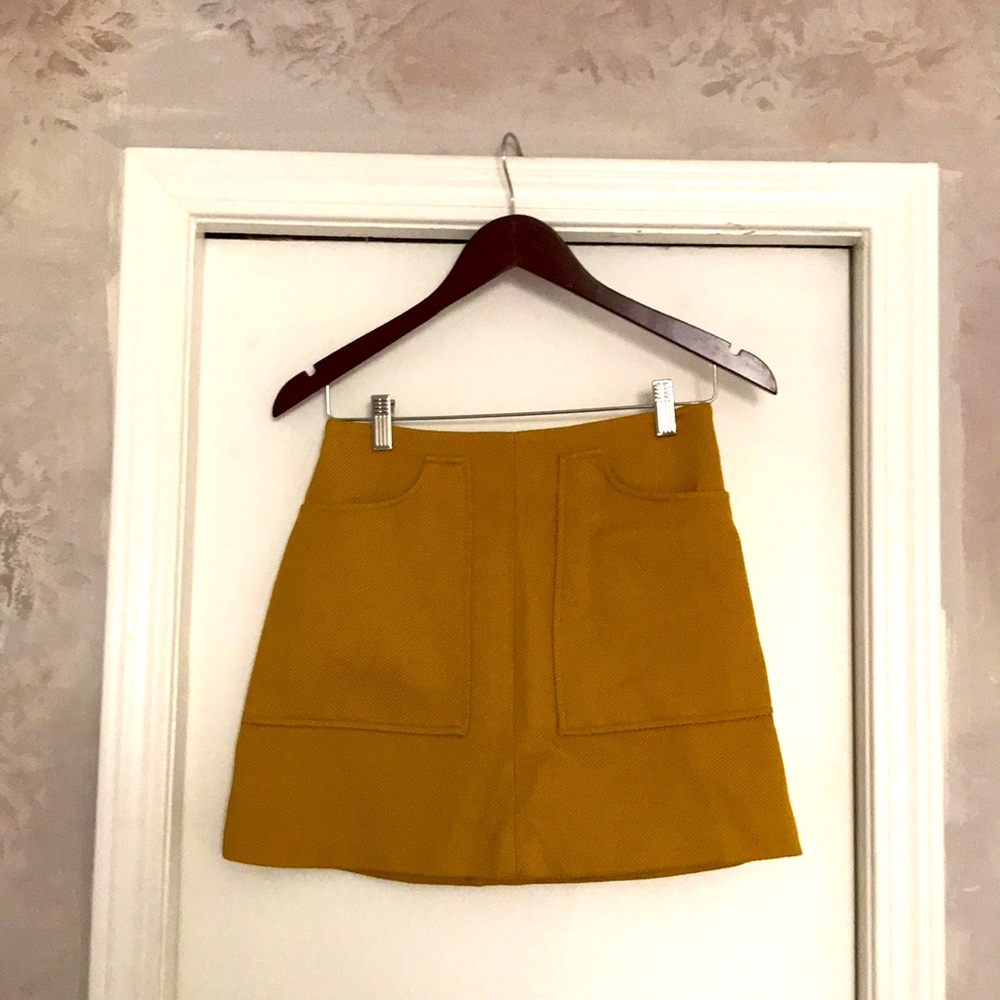 Retro yellow skirt F21 XS